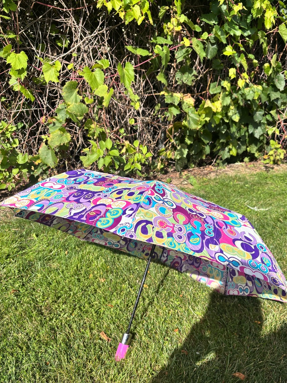 Coach Vintage Colorful Signature Umbrella